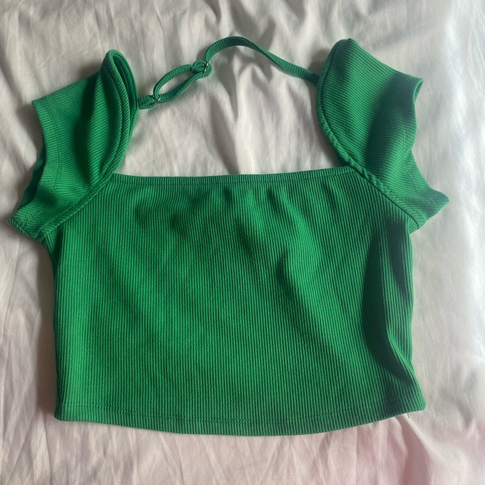 Emerald Green Ribbed Tank Top